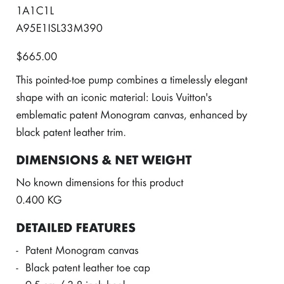 Louis Vuitton Black High Heels with Glossy Finish - Picture 8 of 8